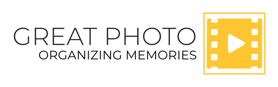 Logo for Great Photo an organizing company located in Toronto, Canada. 